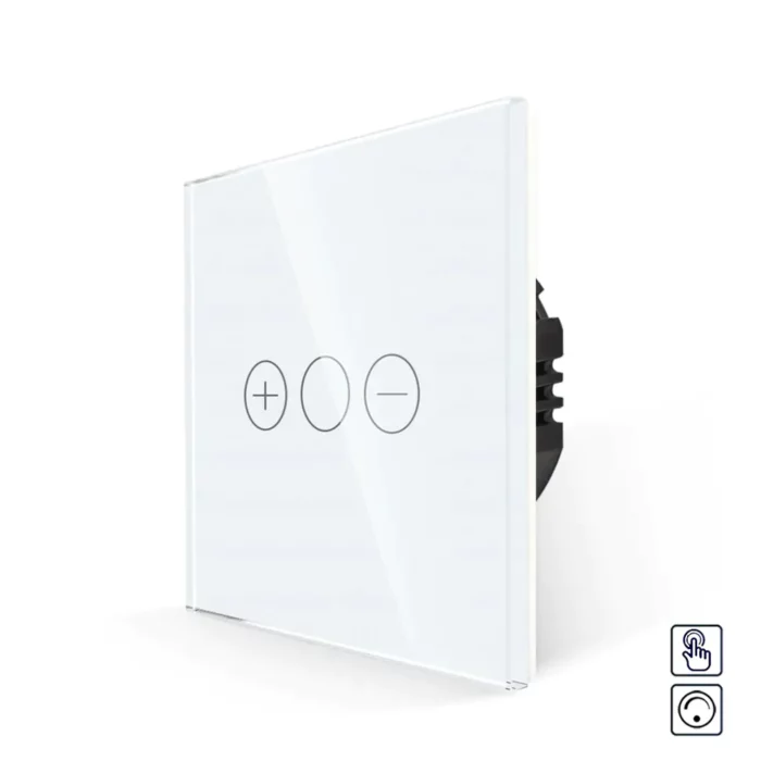Revolo Touch dotykový stmívač třítlačítkový č.1 - Bílý