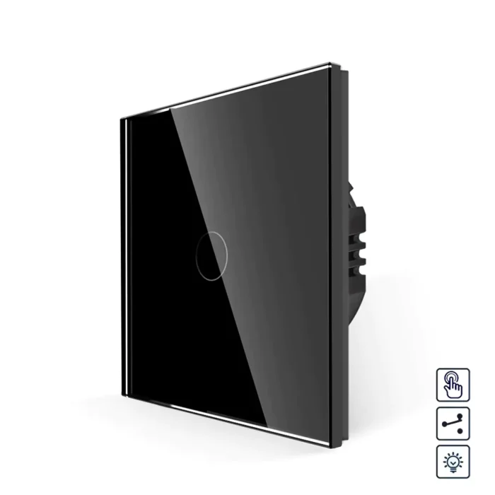 Revolo Touch dotykový schodišťový stmívač č.6 - Černý