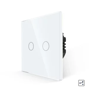 Revolo Touch dotykový schodišťový vypínač č.5B (6+6) - Bílý