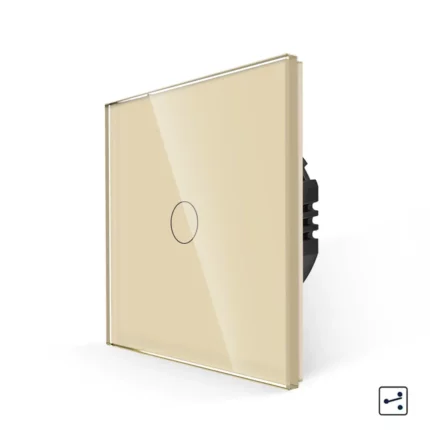 Revolo Touch dotykový schodišťový vypínač č.6 - Zlatý