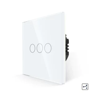 Revolo Touch dotykový schodišťový vypínač č.5B (6+6+6) - Bílý