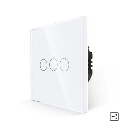Revolo Touch dotykový schodišťový vypínač č.5B (6+6+6) - Bílý