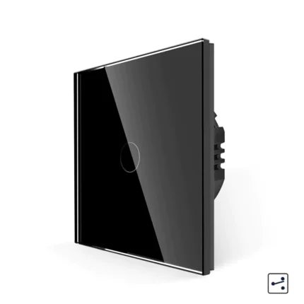 Revolo Touch dotykový schodišťový vypínač č.6 - Černý