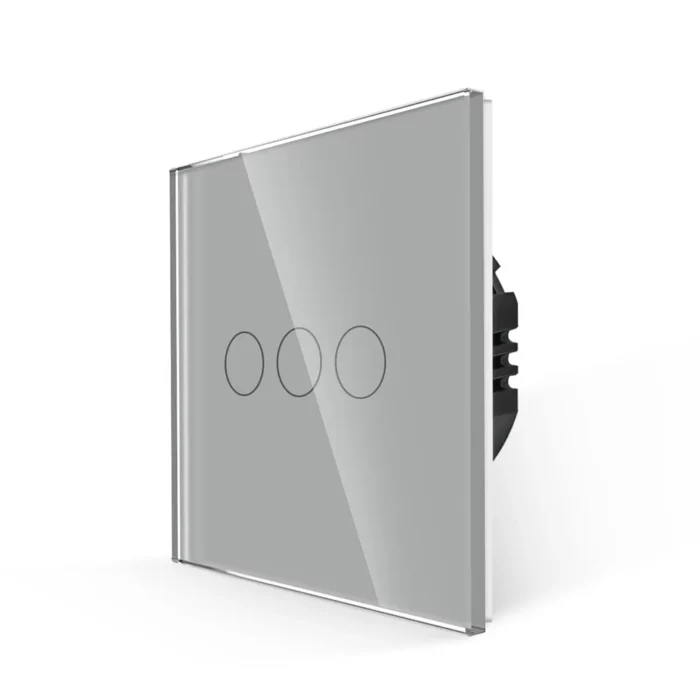 Revolo Touch dotykový vypínač Sense č.5 (3 okruhy) - Stříbrný