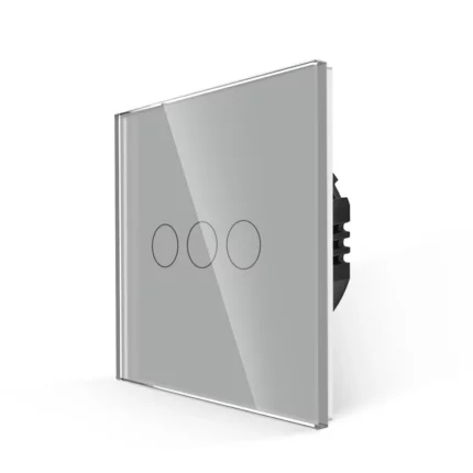 Revolo Touch dotykový vypínač Sense č.5 (3 okruhy) - Stříbrný