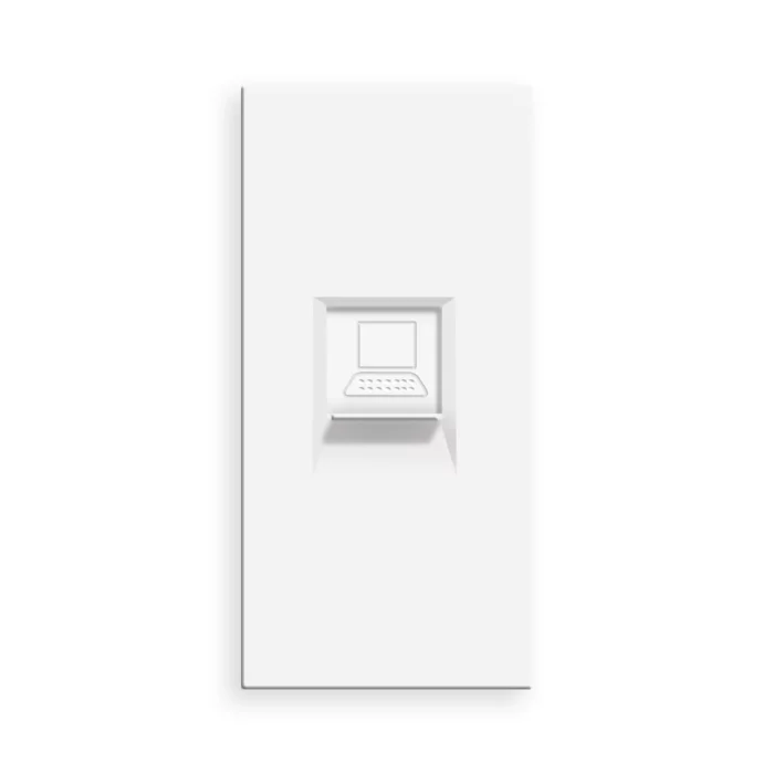 Revolo Touch internetový polmodul LAN RJ45 Cat.6 - Bílý