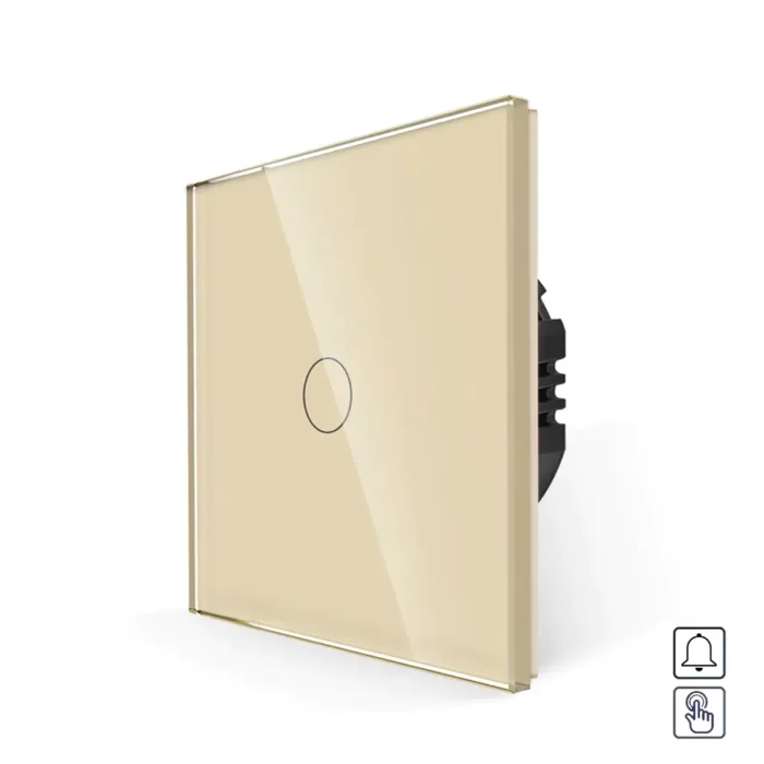 Revolo Touch dotykové tlačítko 1/0 230V - Zlaté