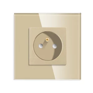 Revolo Touch elektrická zásuvka 16A - Zlatá