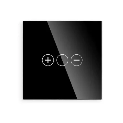 Revolo Touch skleněný panel pro dotykový stmívač C3D-003 - Černý