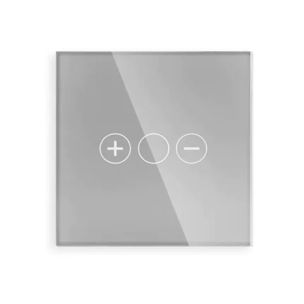 Revolo Touch skleněný panel pro dotykový stmívač C3D-012 - Stříbrný