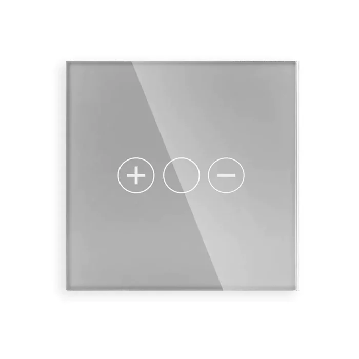 Revolo Touch skleněný panel pro dotykový stmívač C3D-012 - Stříbrný