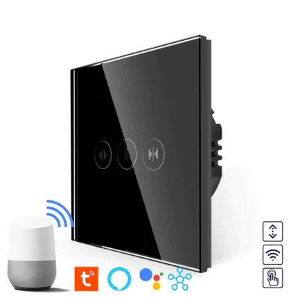 Revolo Touch WiFi žaluziový ovladač - Černý