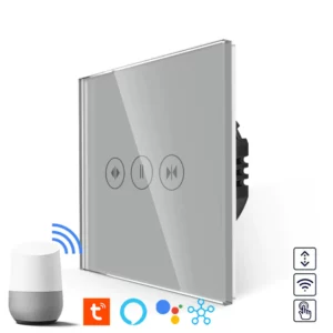 Revolo Touch WiFi žaluziový ovladač - Stříbrný