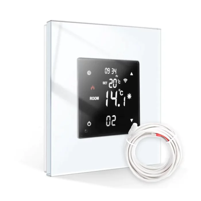 Revolo Touch WiFi digitální termostat s externí sondou - Bílý