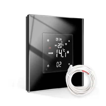 Revolo Touch WiFi digitální termostat s externí sondou - Černý