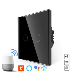 Revolo Touch WiFi dotykový schodišťový vypínač č.5B - Černý