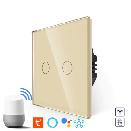 Revolo Touch WiFi dotykový vypínač č.5 - Zlatý