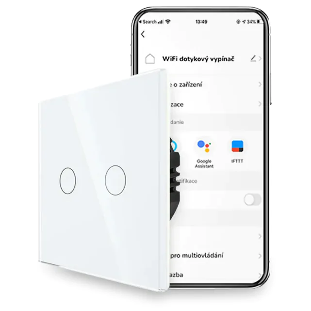 WiFi dotykové vypínače Revolo Touch
