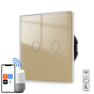 Revolo WiFi + Bluetooth dotykový stmívač č.5 - Zlatý